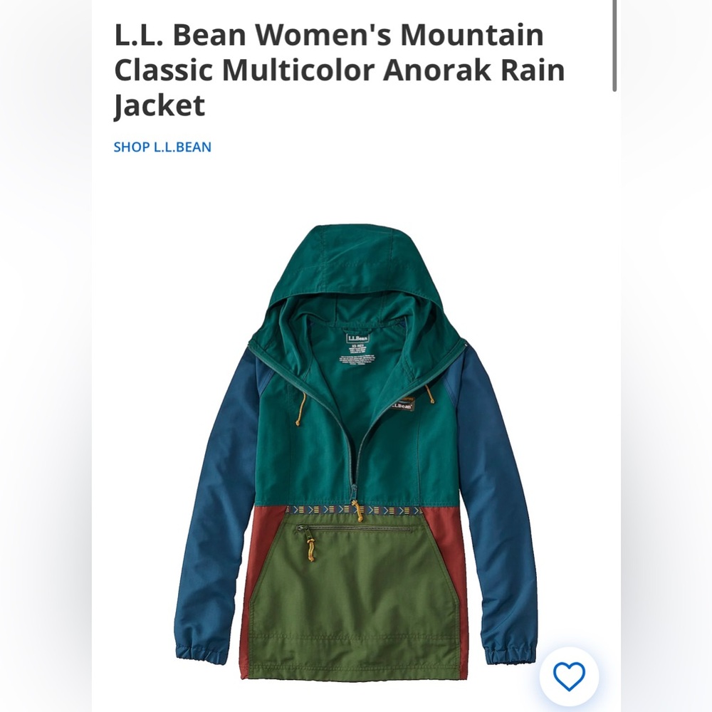 L.L. Bean Anorak Jacket